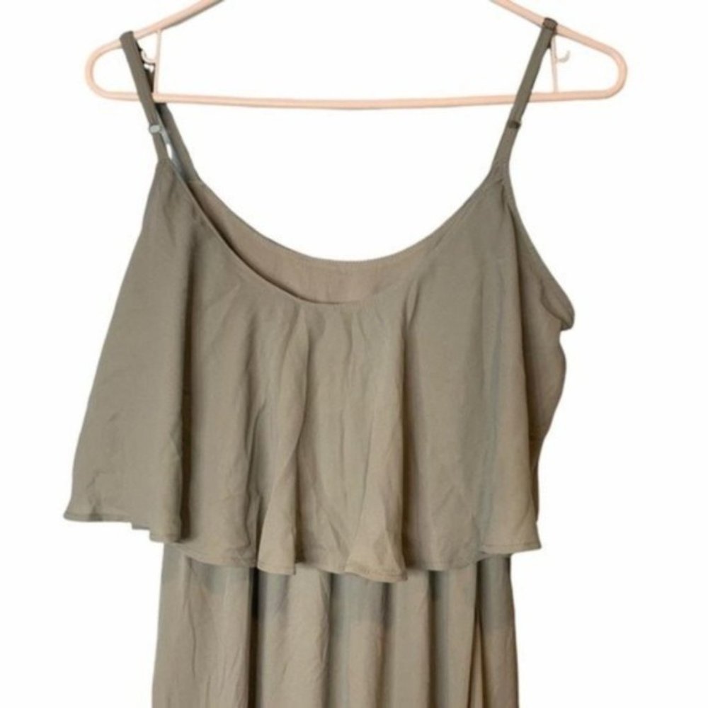 NEW Show Me Your Mumu Silver Sage Caitlin Ruffle Maxi Dress XXS - Picture 5 of 8